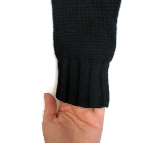 LRL LAUREN RALPH LAUREN Women's Black Full Zip Colorful Neon Yoke Cardigan Small - Picture 8 of 10